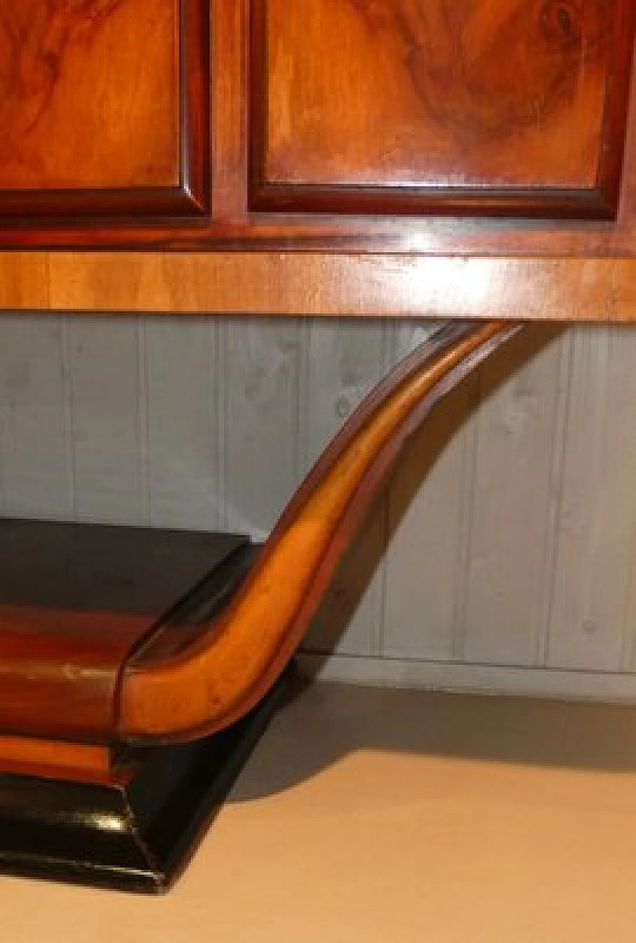 Walnut Art Deco sideboard with glass knobs, 1920s 6