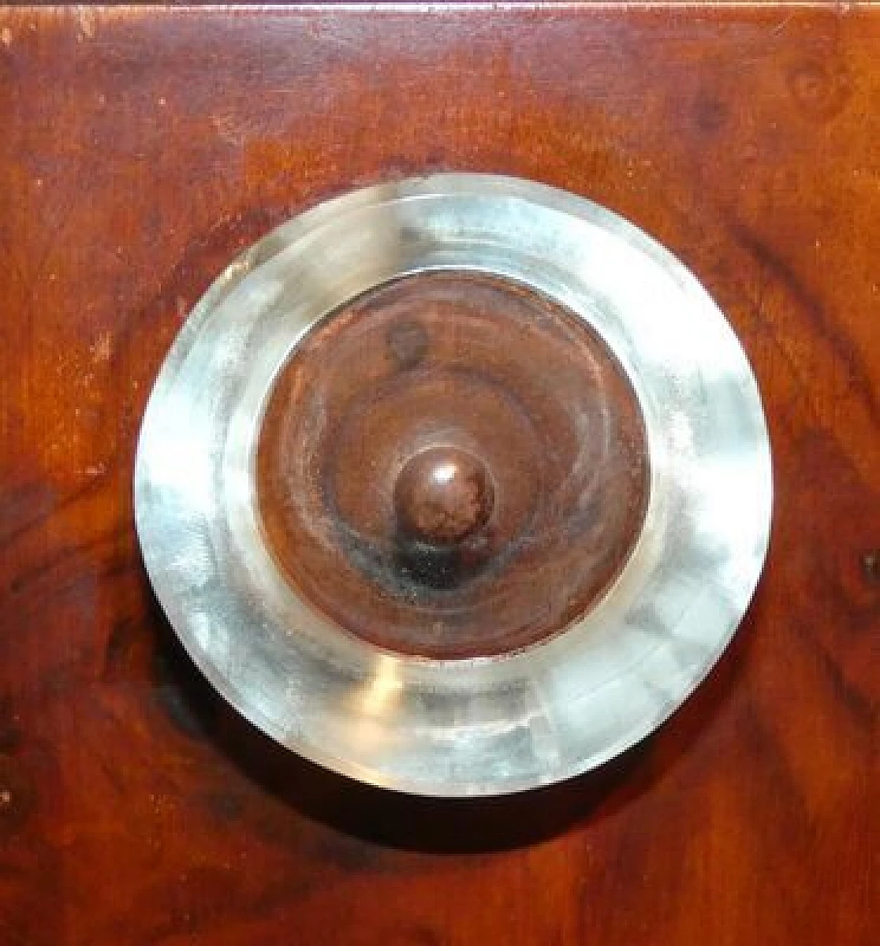 Walnut Art Deco sideboard with glass knobs, 1920s 8