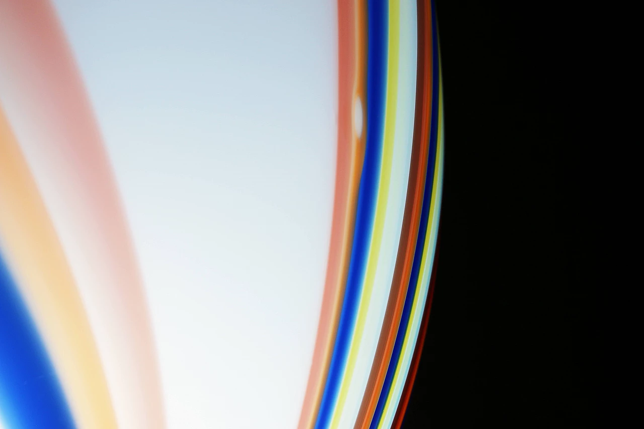 Lampada da terra in vetro di Murano multicolore 5
