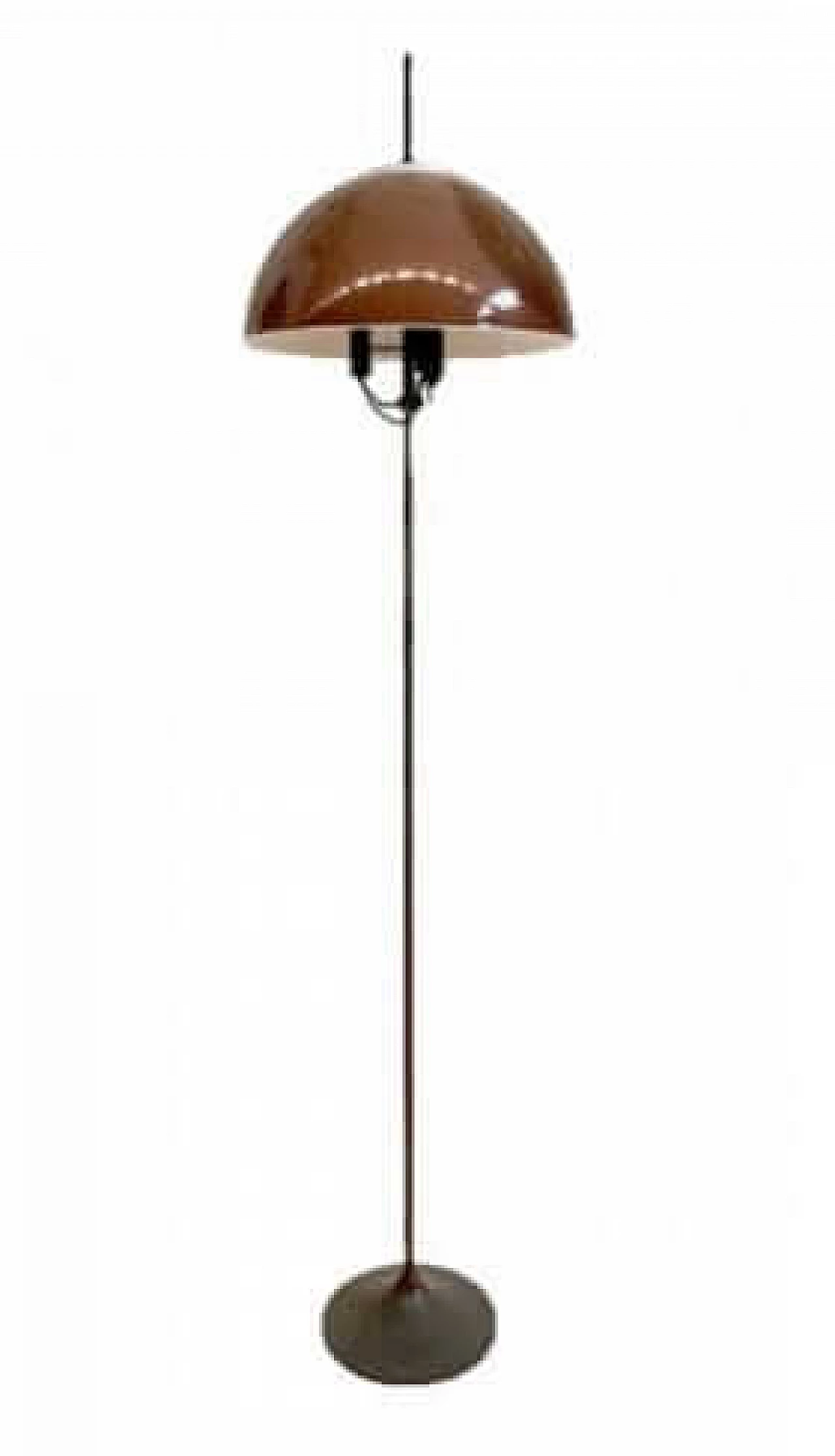 Plexiglass and metal floor lamp by Stilux, 1970s 5