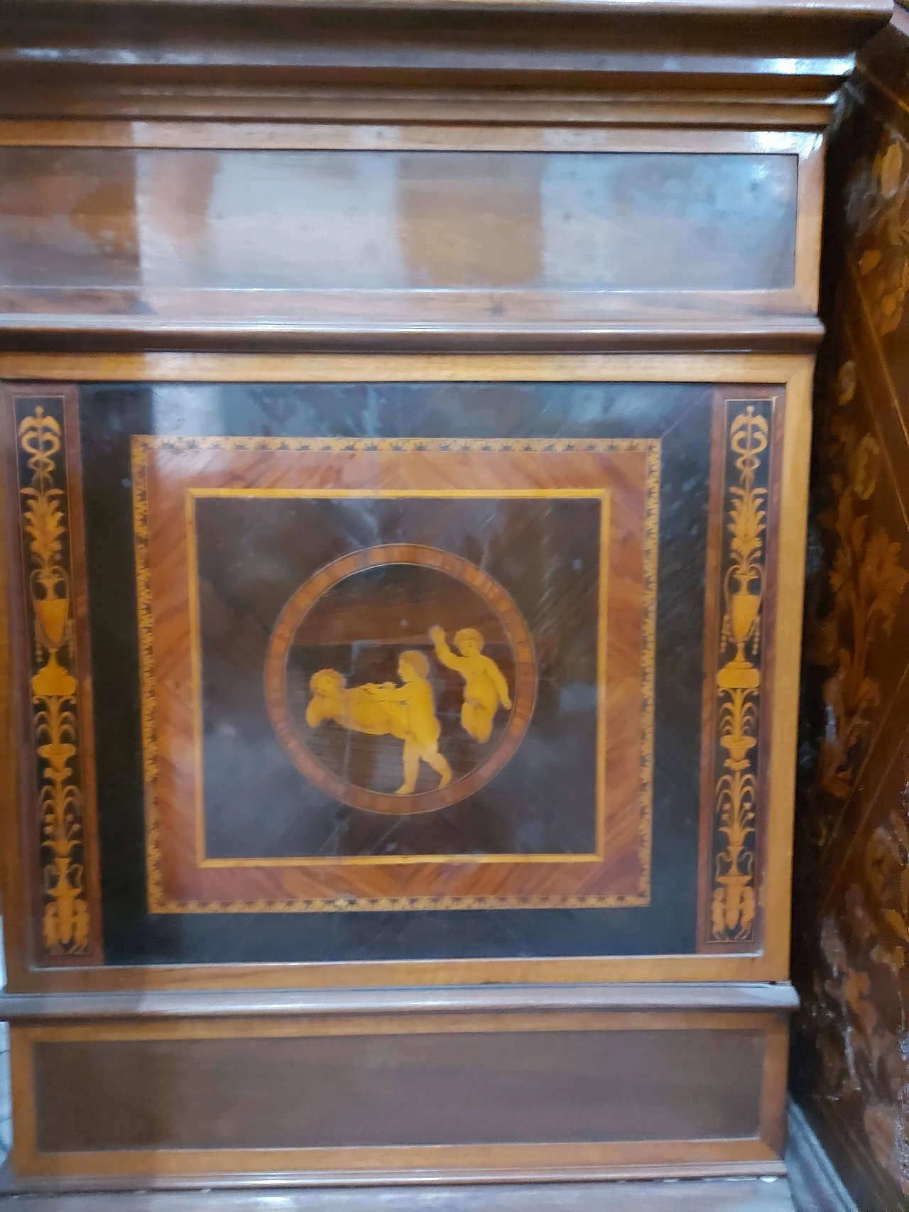 Rosewood sideboard inlaid in the style of Giuseppe Maggiolini, 19th century 4