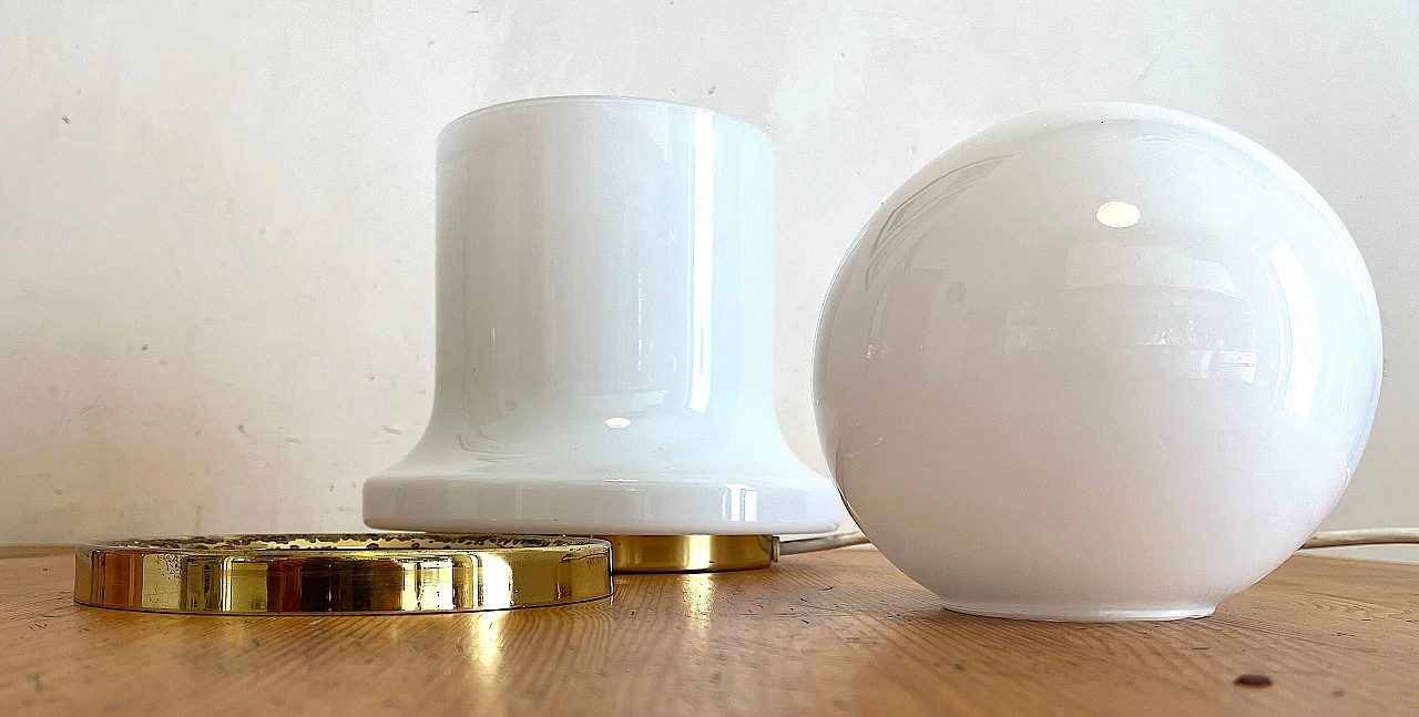 Opaline table lamp by Goffredo Reggiani for Reggiani, 1970s 3