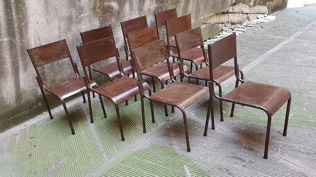 Iron dining chair, 1930s 4