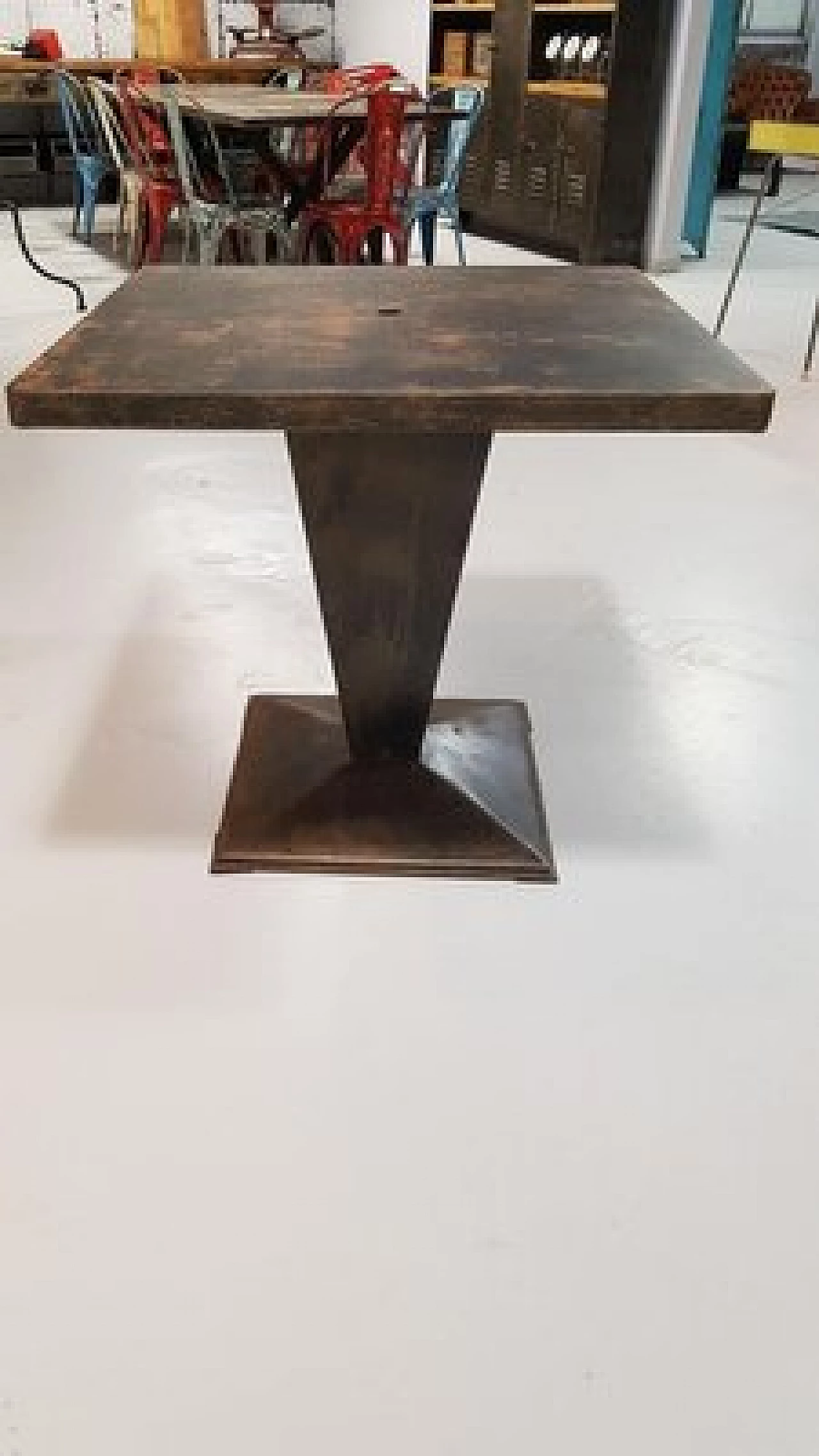 Cube dining table for Tolix, 1950s 4