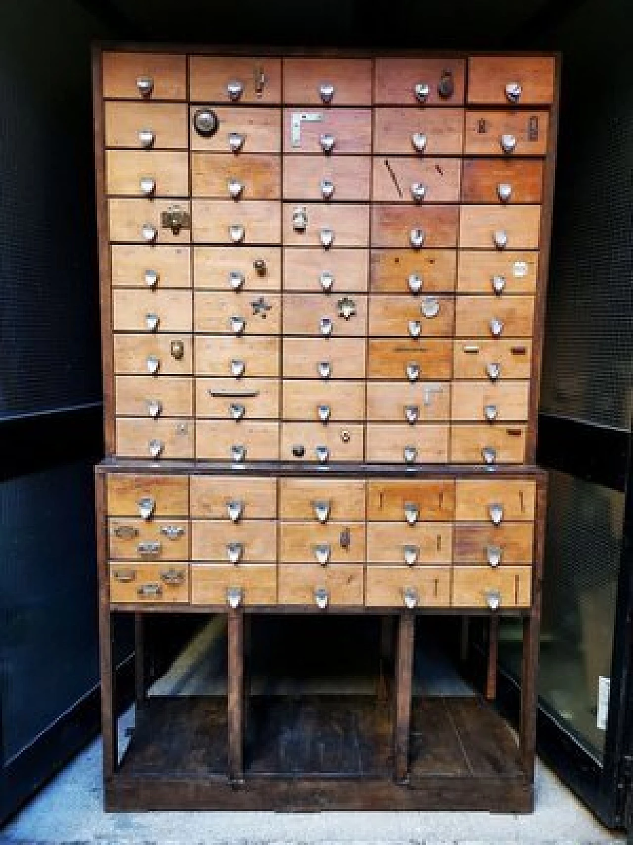 Hardware shop chest of drawers, 1950s 3