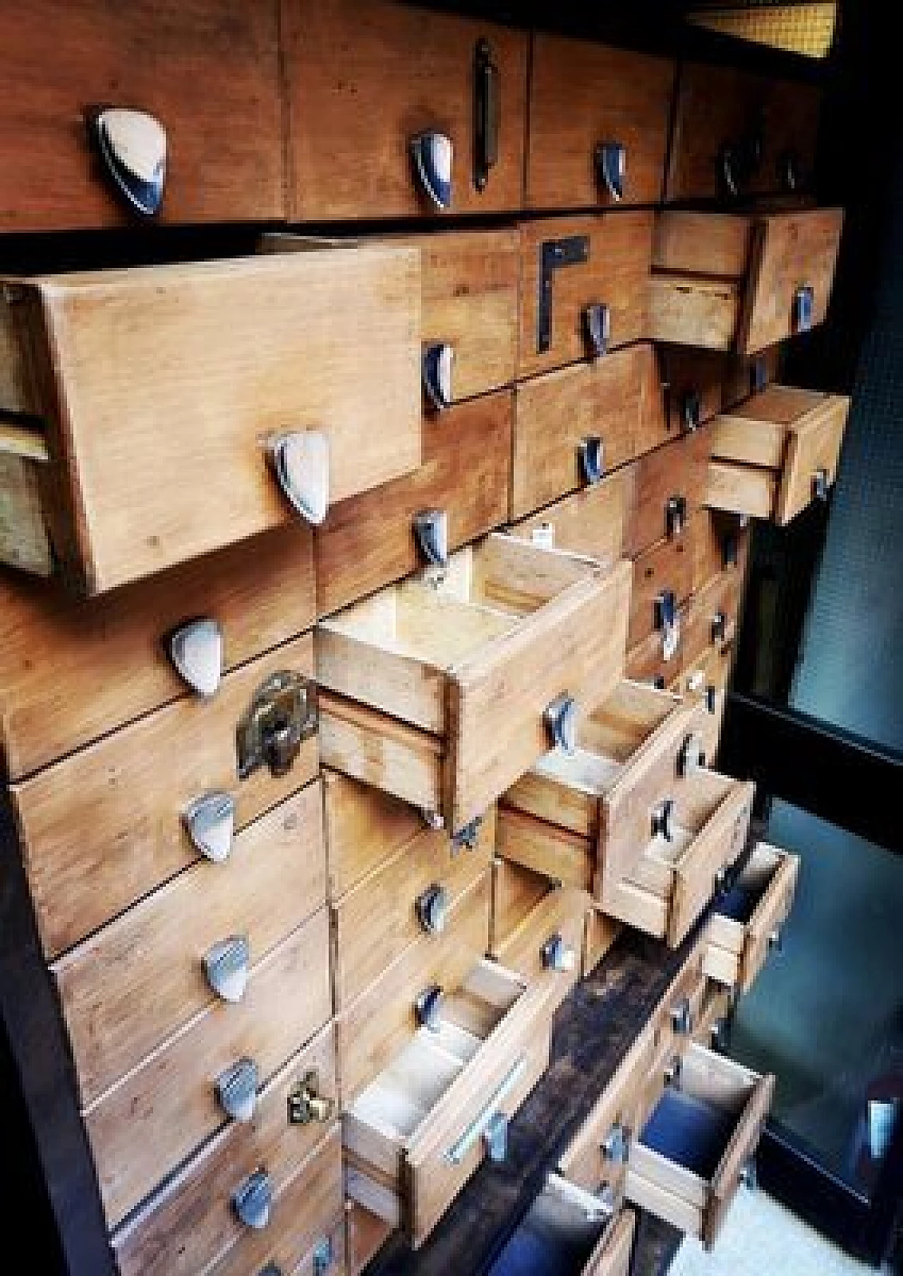 Hardware shop chest of drawers, 1950s 4