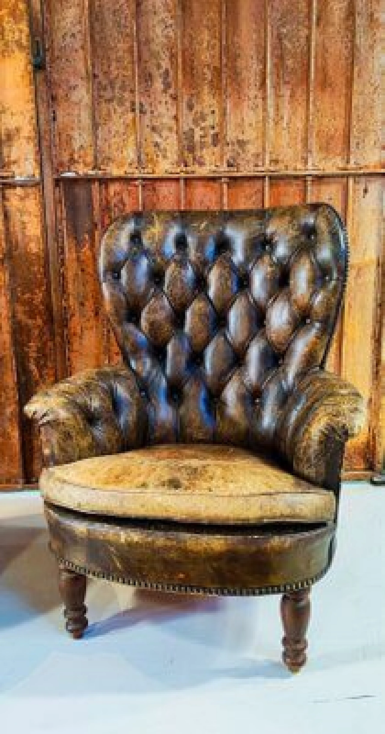 Pair of Chippendale style leather armchairs, 1950s 4