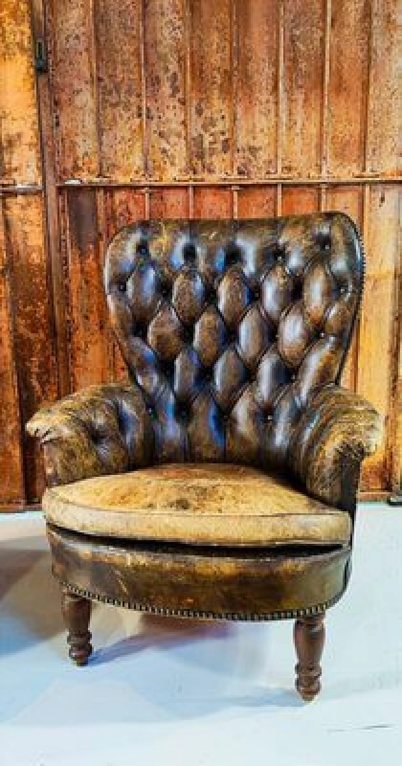 Pair of Chippendale style leather armchairs, 1950s 6