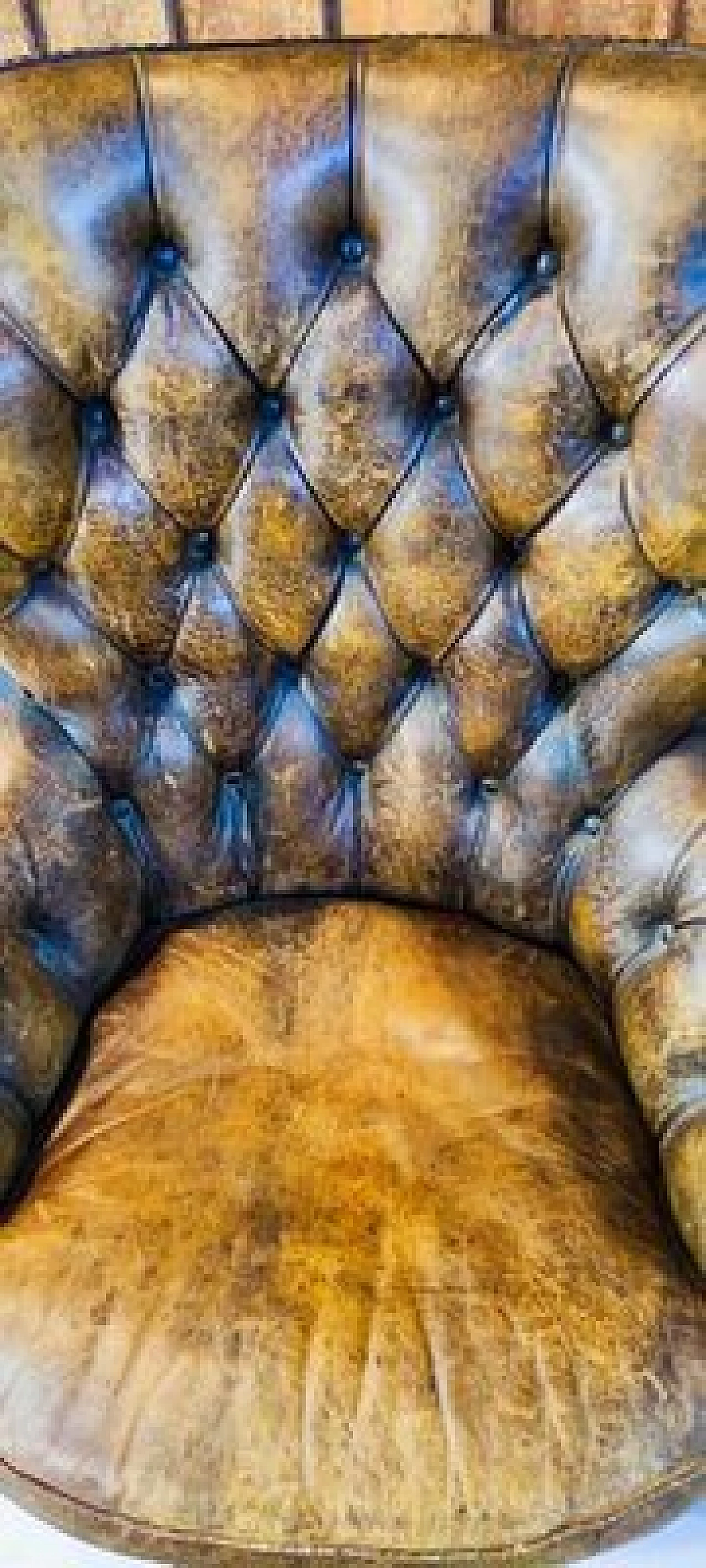 Pair of Chippendale style leather armchairs, 1950s 7