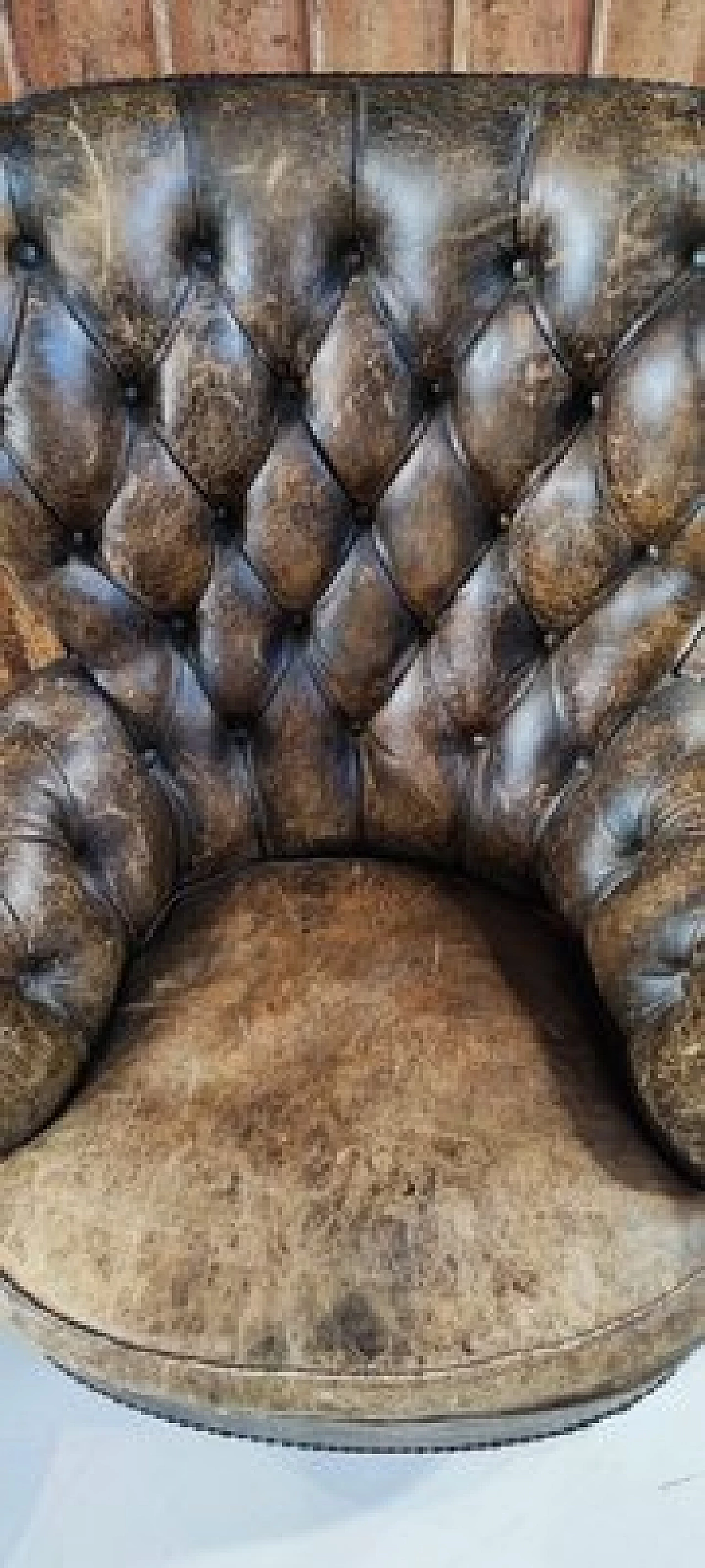 Pair of Chippendale style leather armchairs, 1950s 8