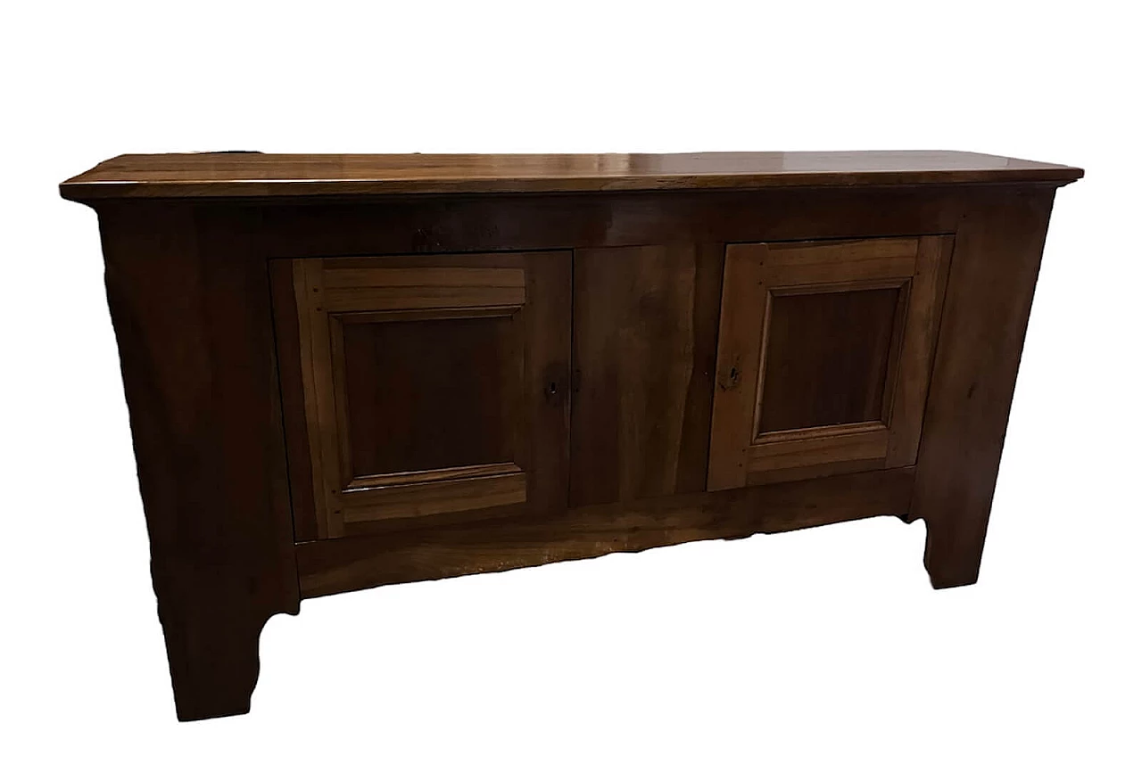 Solid cherry wood sideboard with two doors, 19th century 1