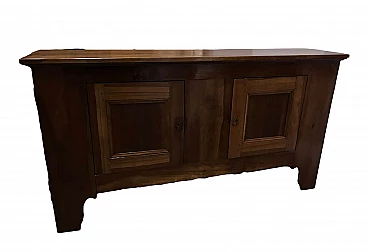 Solid cherry wood sideboard with two doors, 19th century