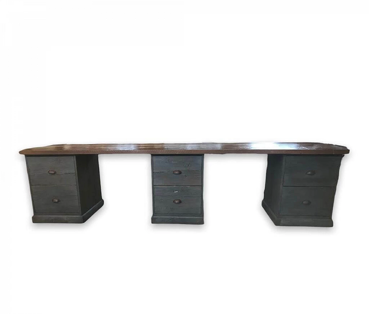 Two-tone wood desk 1