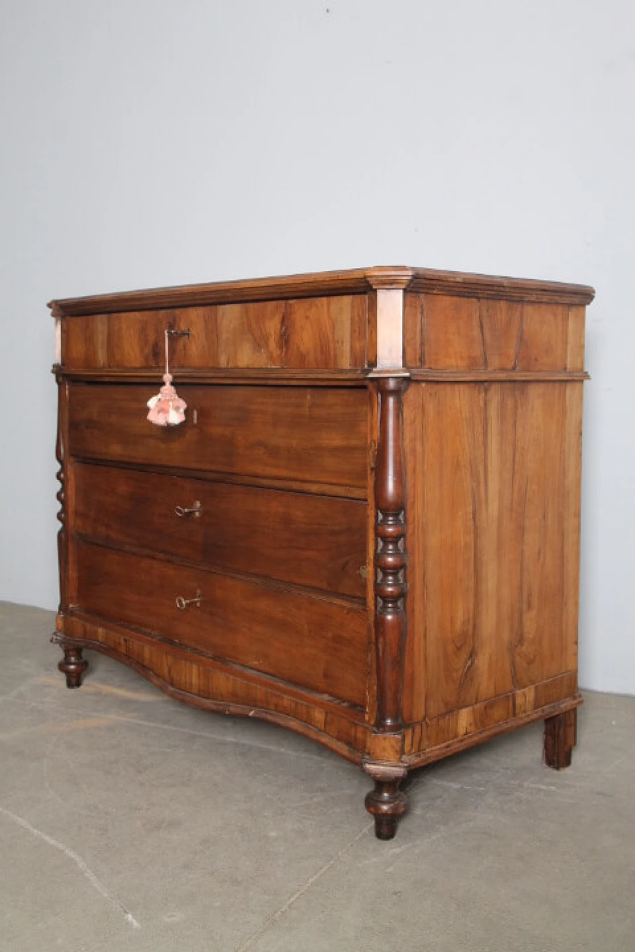 Louis Philippe solid walnut dresser, mid-19th century 1