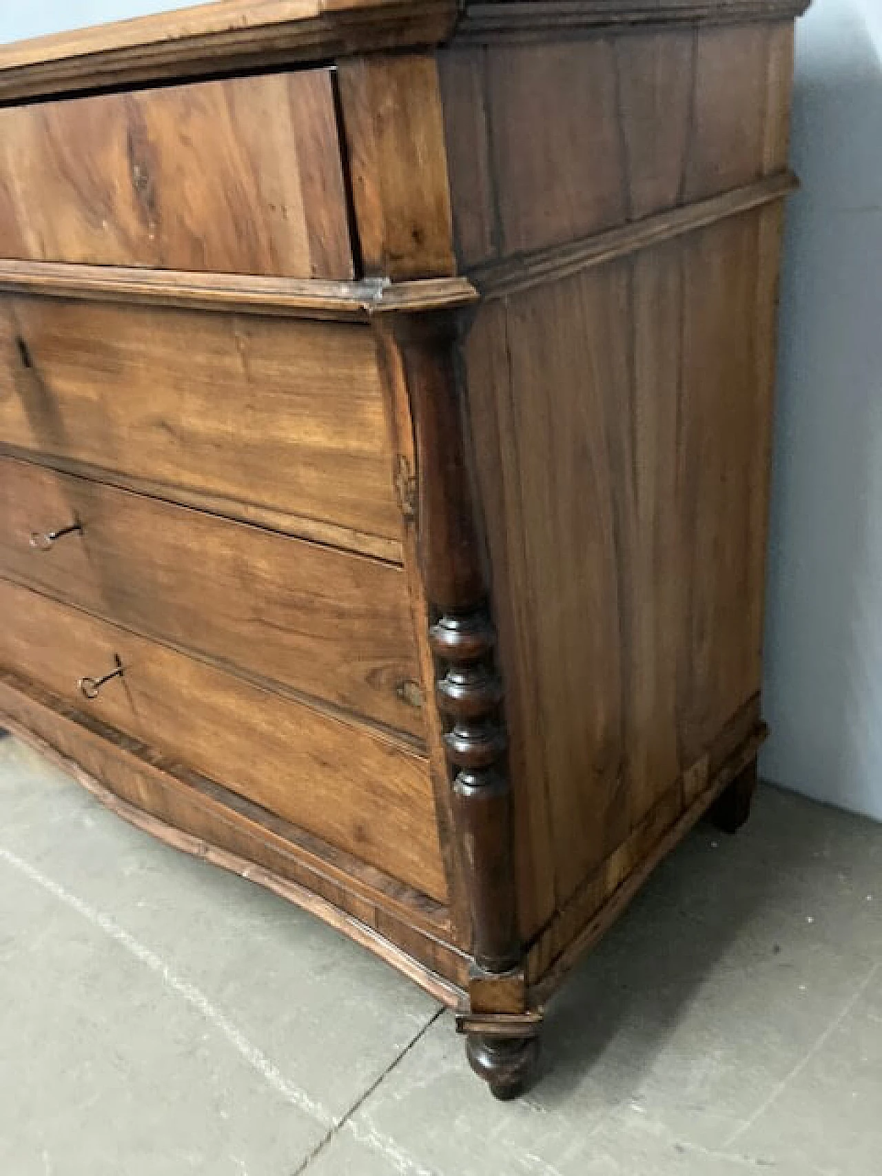 Louis Philippe solid walnut dresser, mid-19th century 4