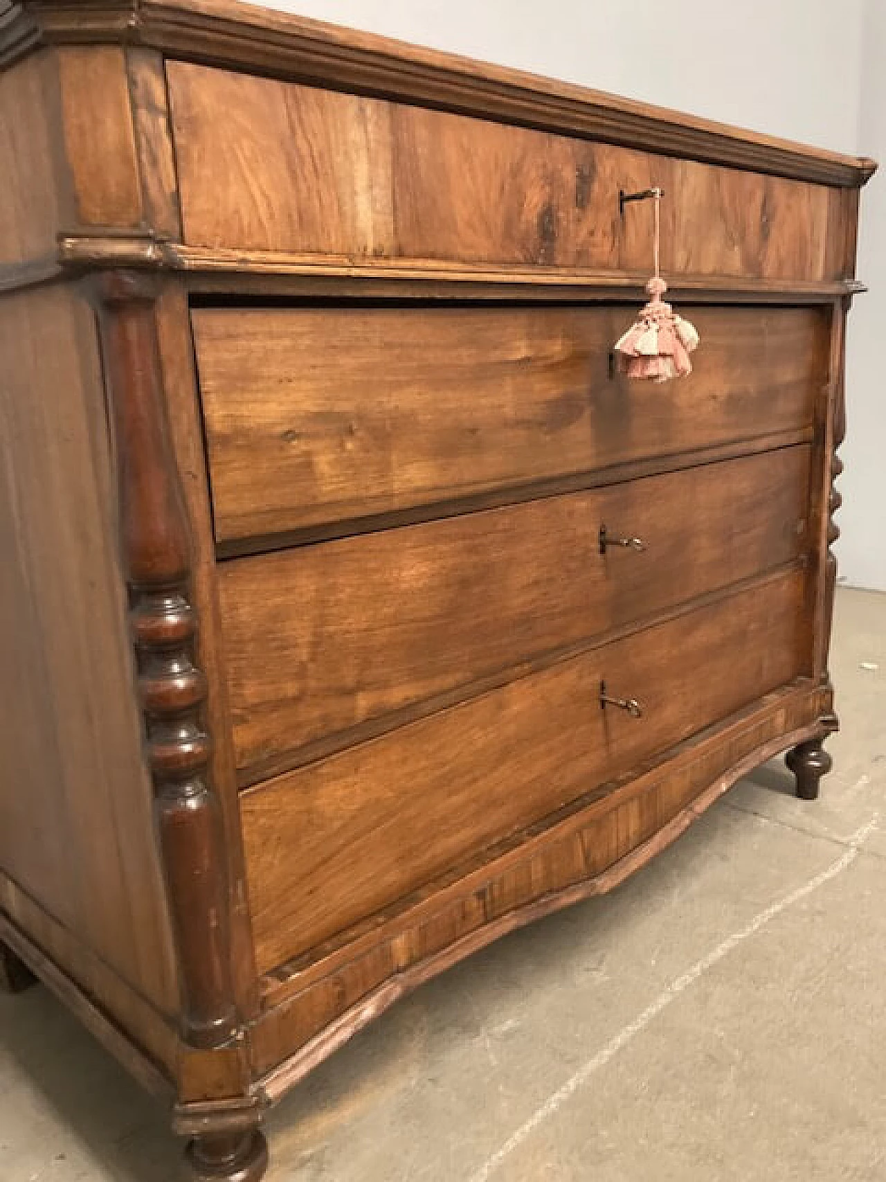 Louis Philippe solid walnut dresser, mid-19th century 7