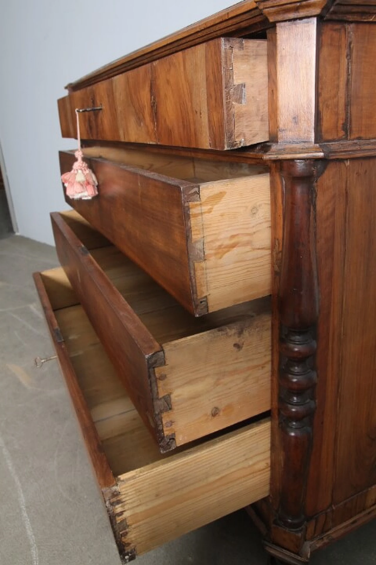 Louis Philippe solid walnut dresser, mid-19th century 10