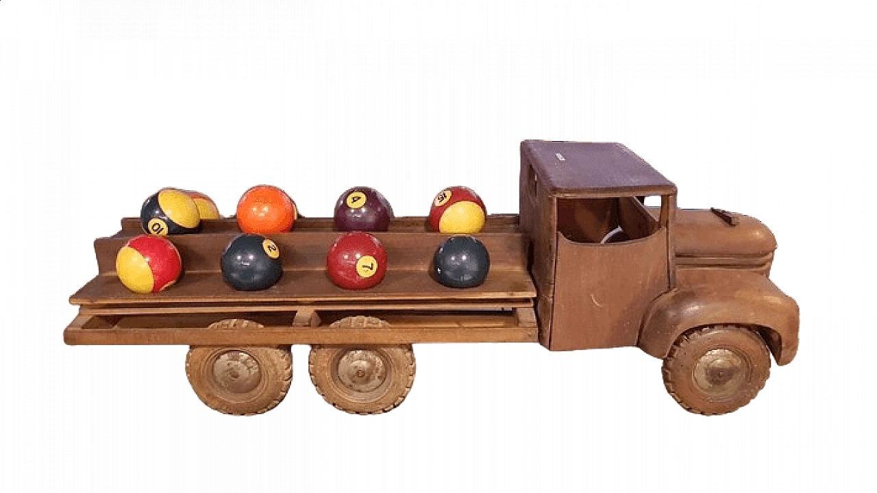 Wooden toy car by Dejou, 1930s 6