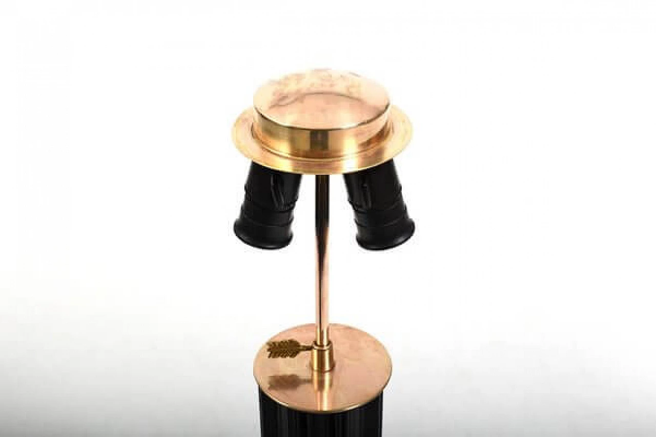 Danish bakelite and brass table lamp, 1930s 9