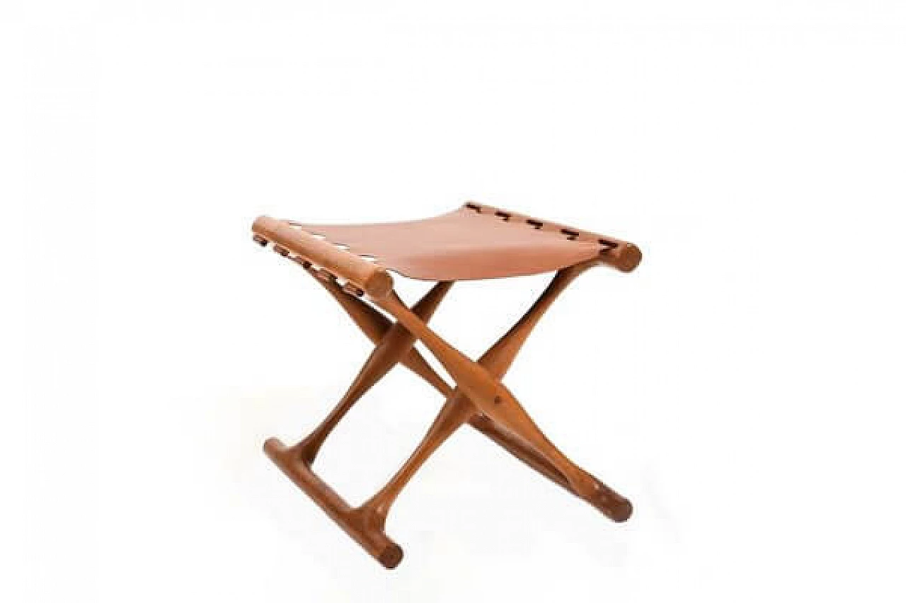 PH-41 Guldhøj folding stool by Poul Hundevad for Poul Hundevad Vamdrup, 1960s 1