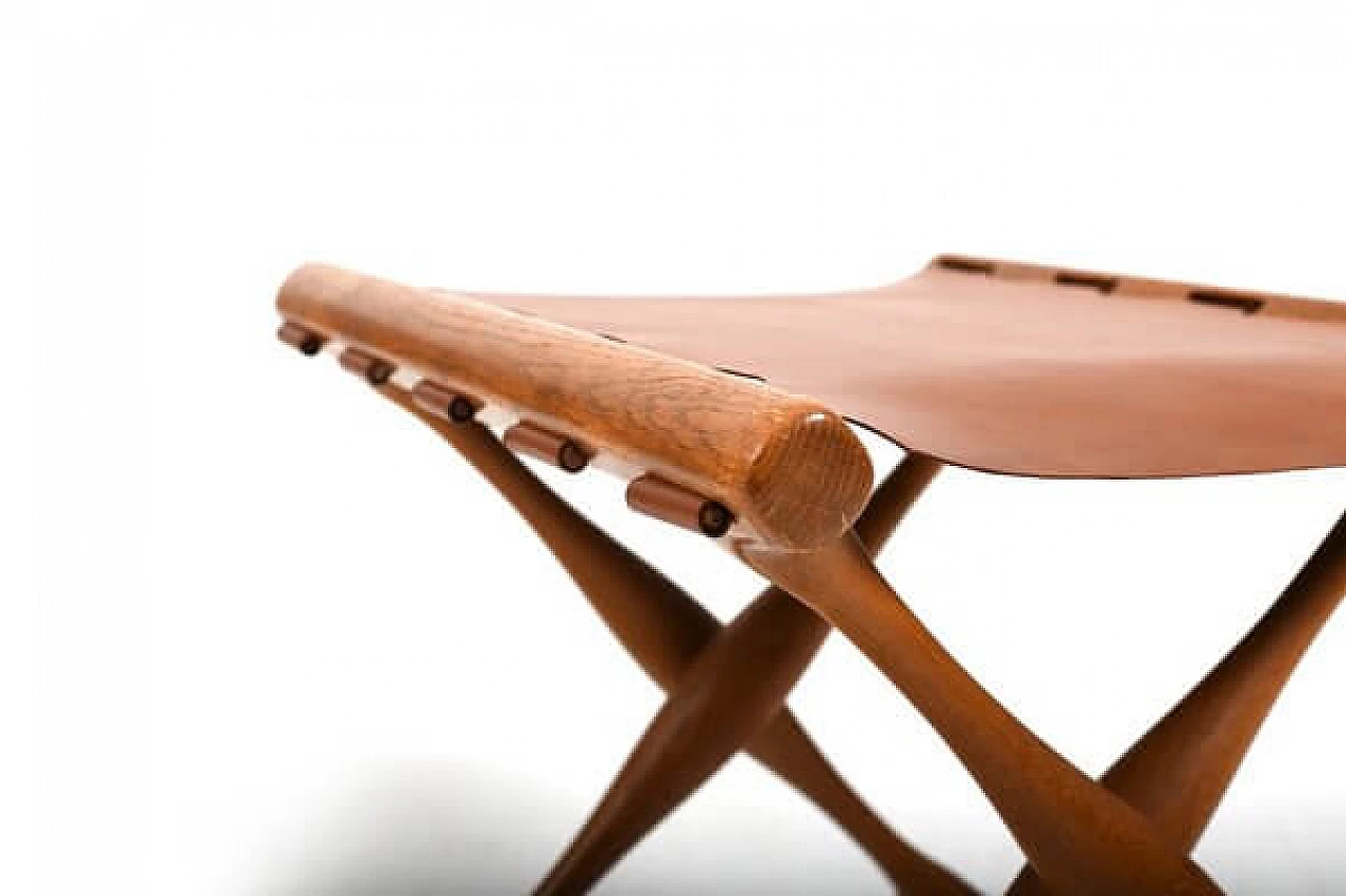 PH-41 Guldhøj folding stool by Poul Hundevad for Poul Hundevad Vamdrup, 1960s 2