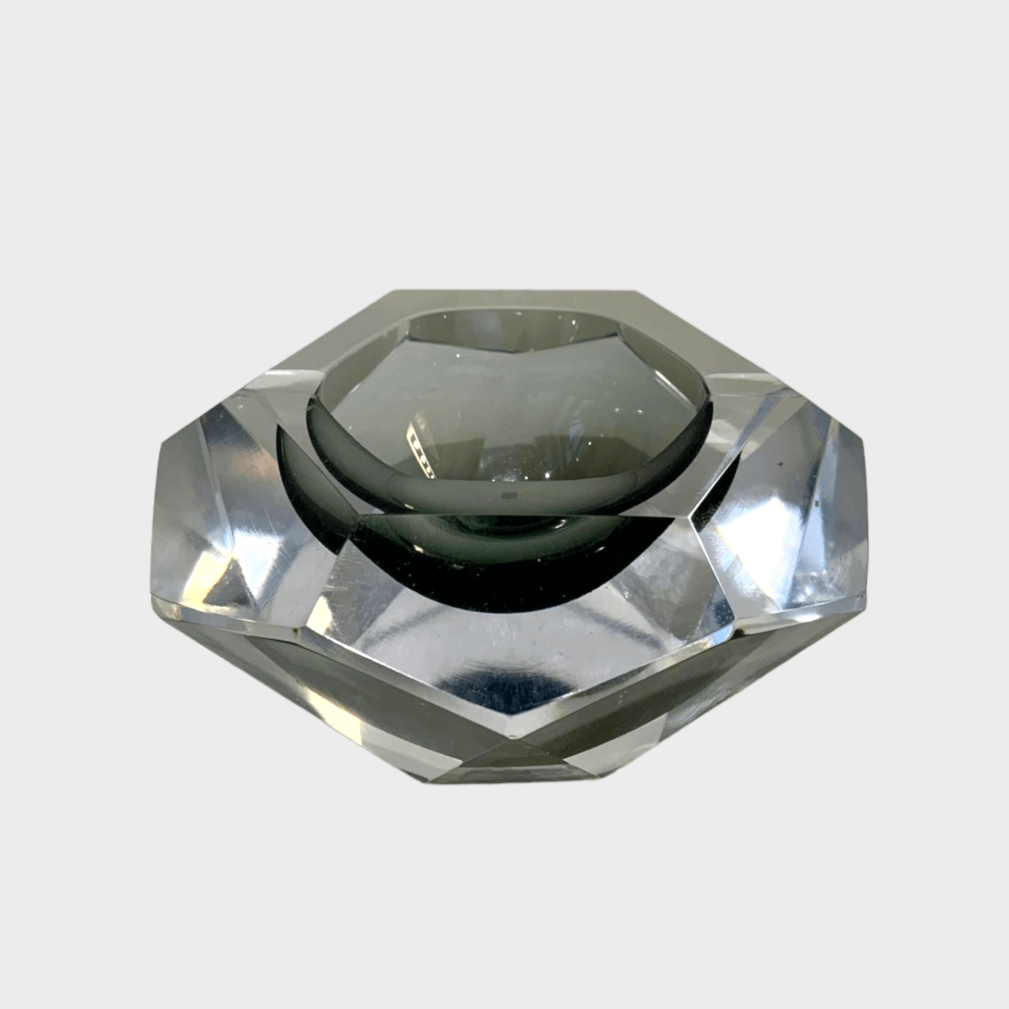 Faceted Crystal Ashtray