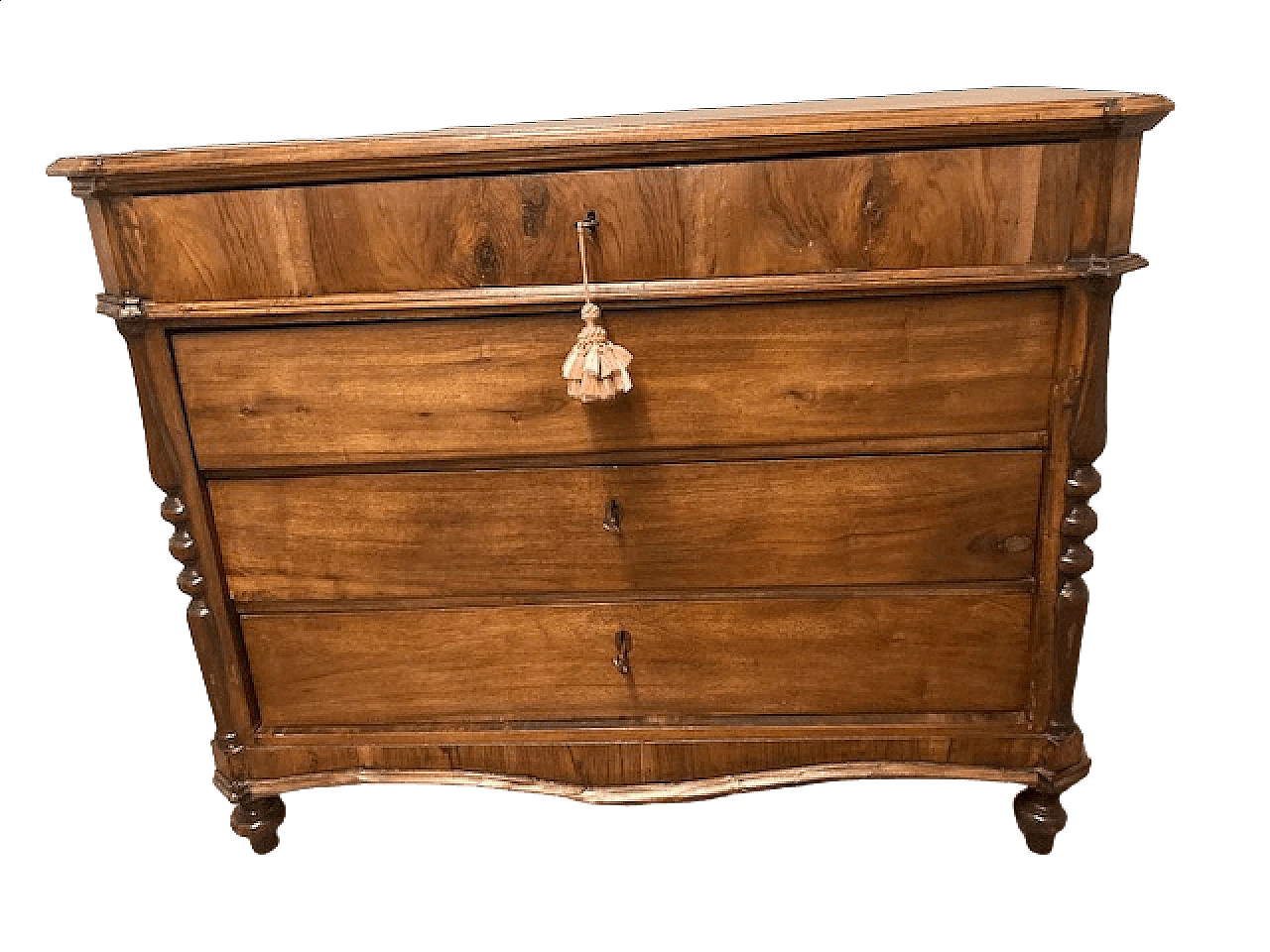 Louis Philippe solid walnut dresser, mid-19th century 15