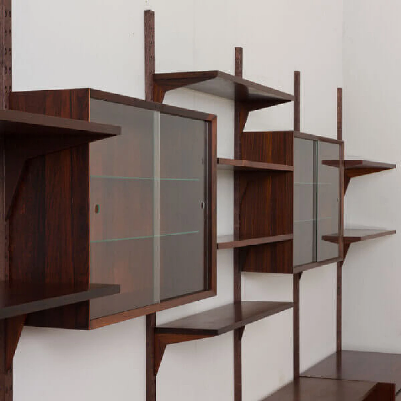 Wall cabinet with 5-compartment in rosewood by Poul Cadovius for CADO, 1960s 16