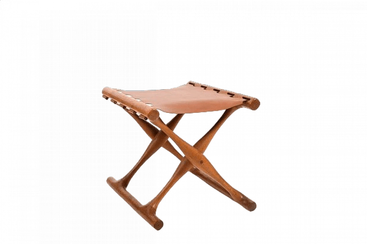 PH-41 Guldhøj folding stool by Poul Hundevad for Poul Hundevad Vamdrup, 1960s 6