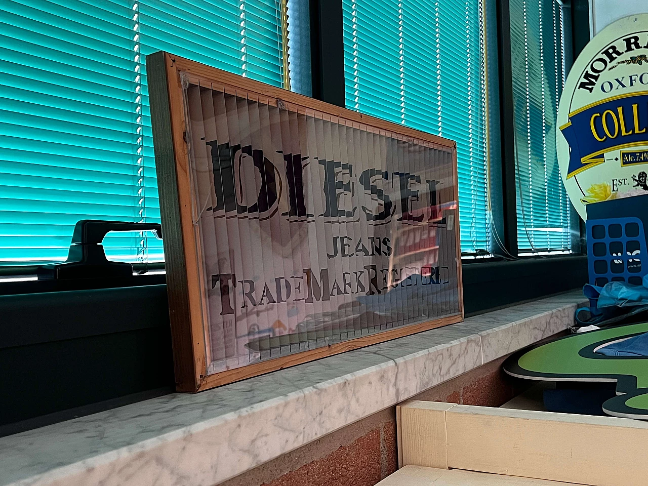 Diesel wood advertising sign, 1990s 2