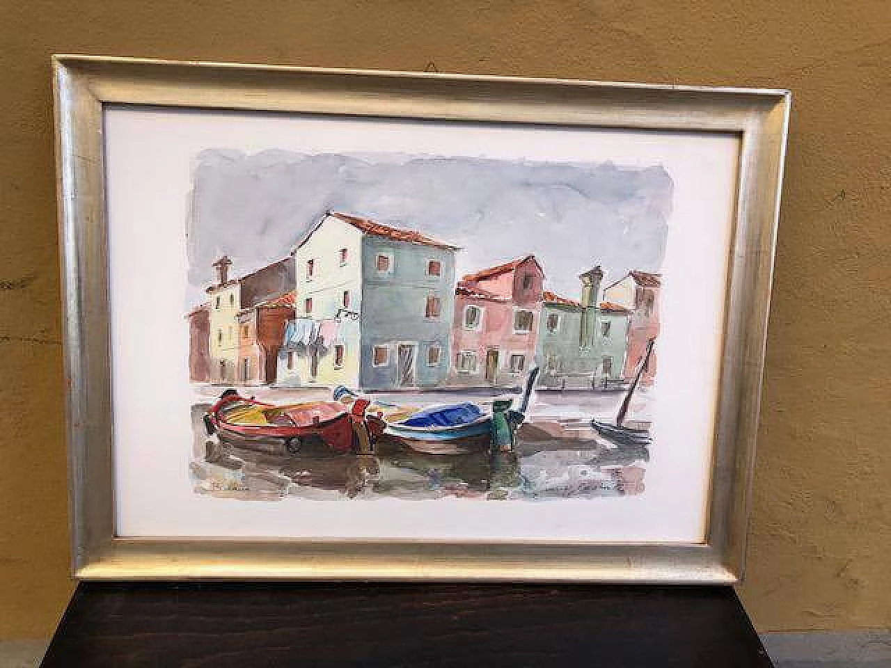 G. Castrovilli, Burano glimpse, watercolour 3