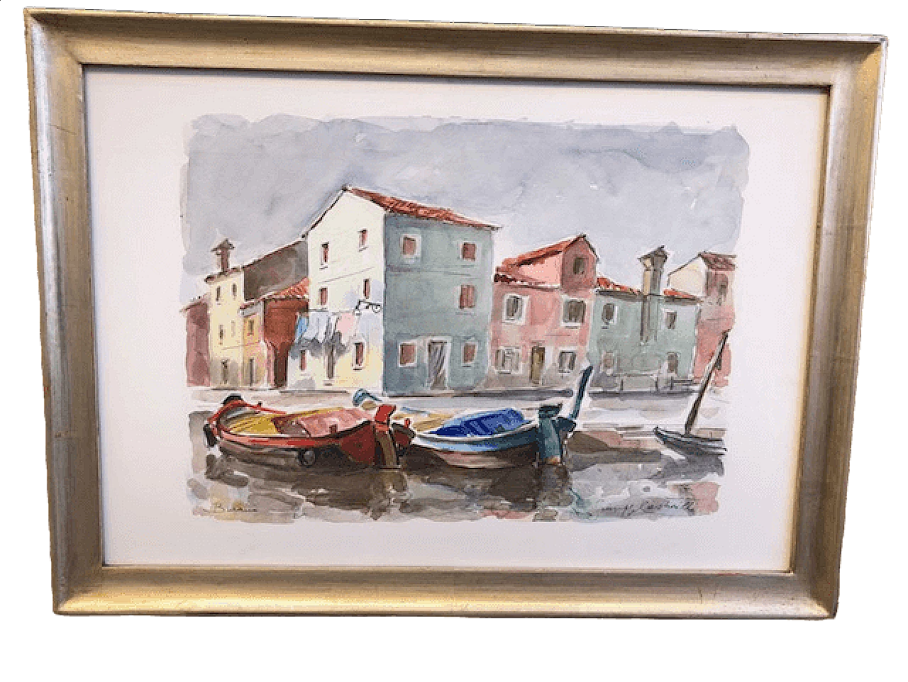 G. Castrovilli, Burano glimpse, watercolour 6