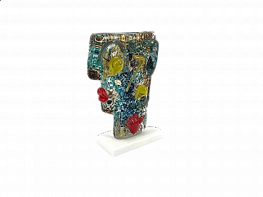 Multicolor Murano glass Tribute to Picasso sculpture