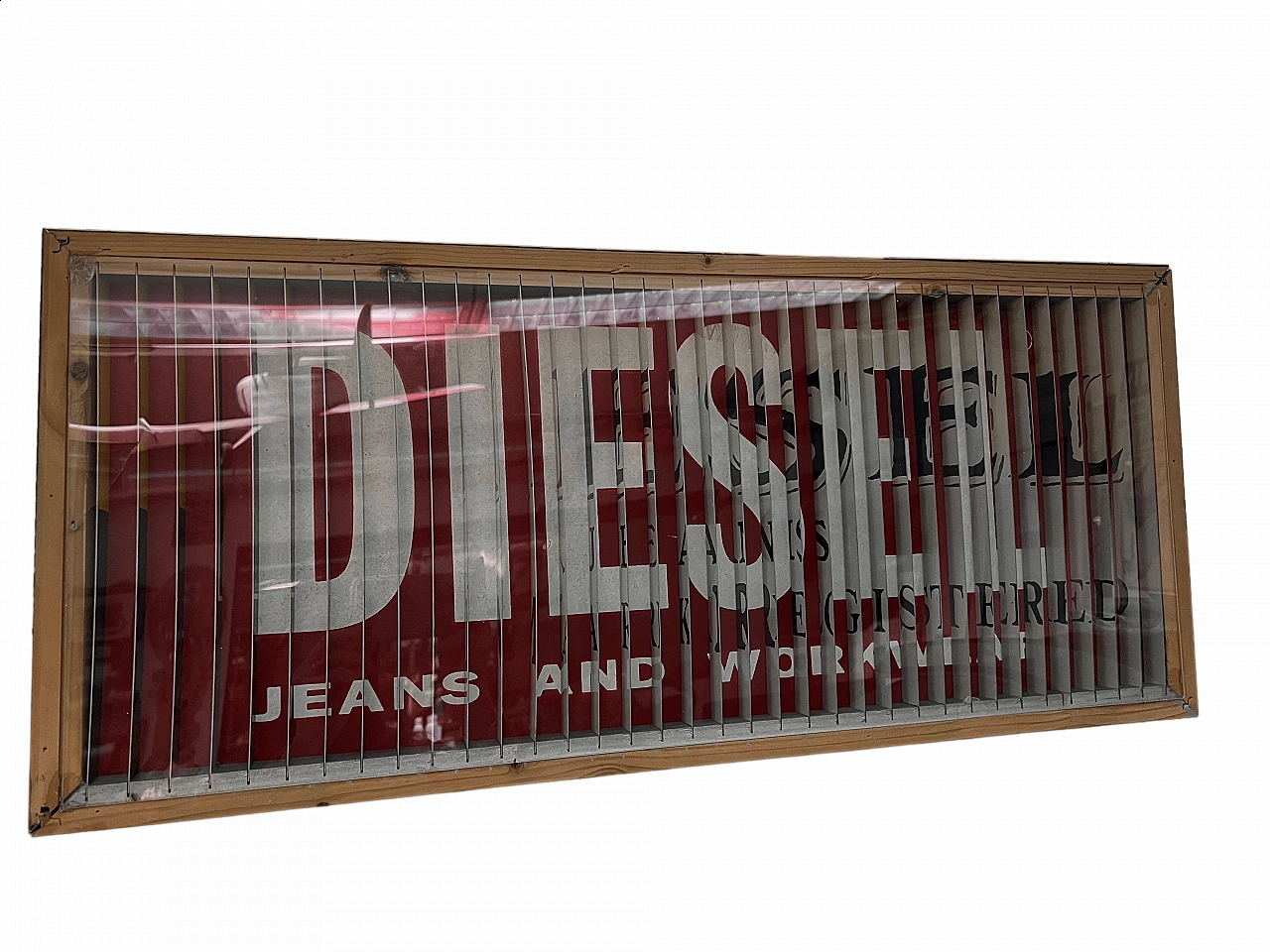 Diesel wood advertising sign, 1990s 6