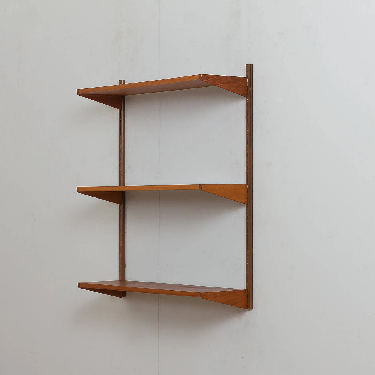 Teak hanging bookcase by Kai Kristiansen for FM Møbler, 1960s 5