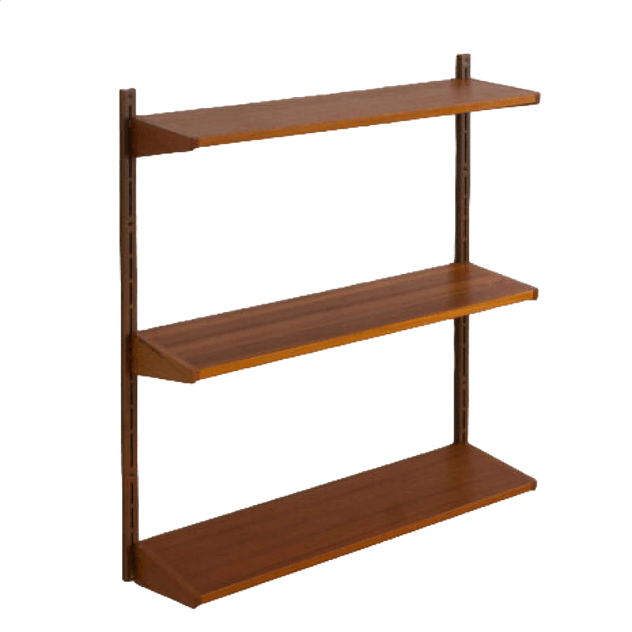 Teak hanging bookcase by Kai Kristiansen for FM Møbler, 1960s 10