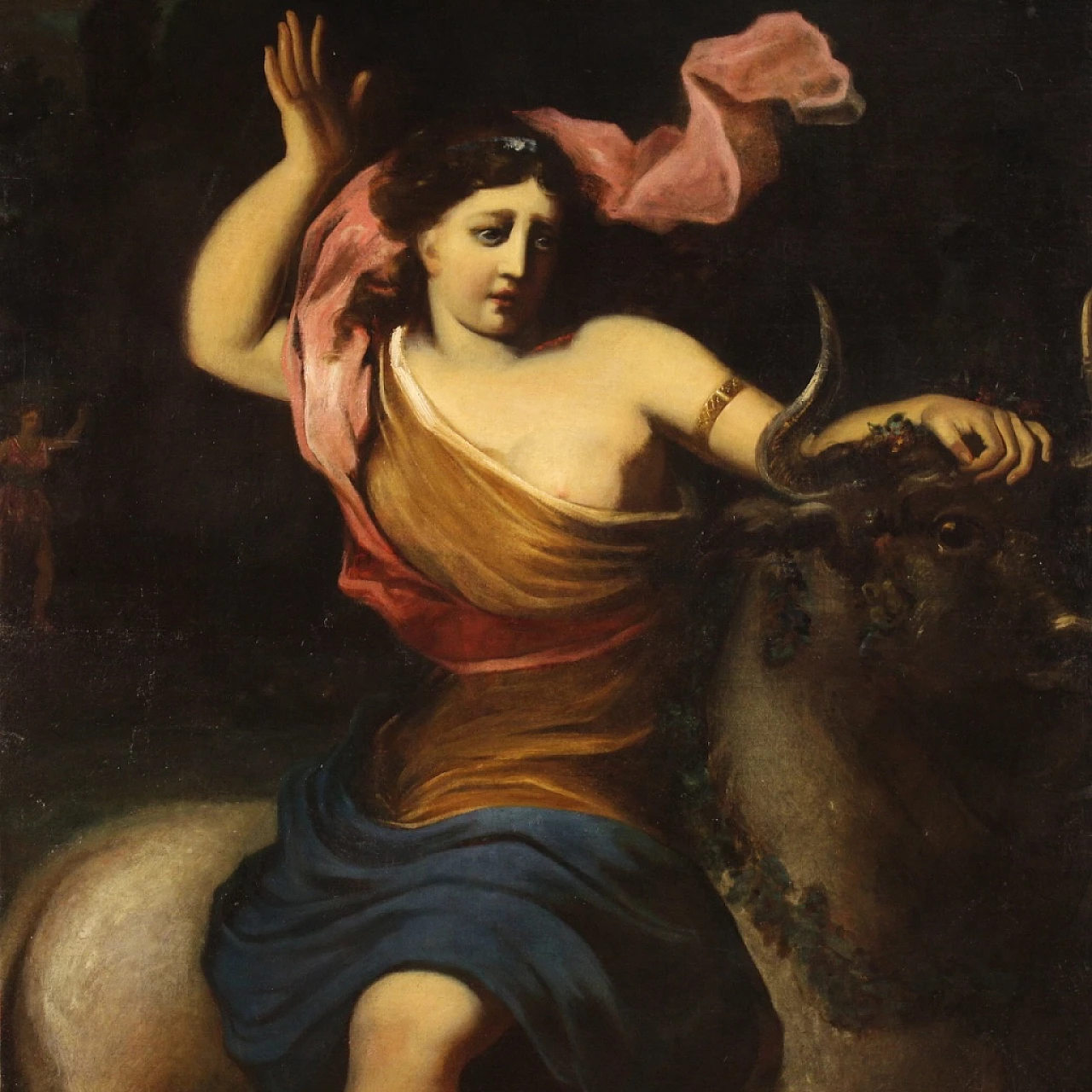 Rape of Europa, oil painting on canvas, second half of 17th century 3