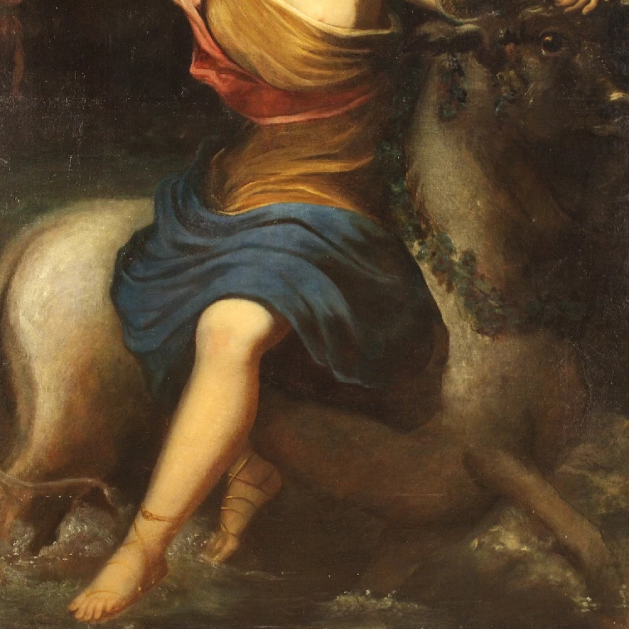 Rape of Europa, oil painting on canvas, second half of 17th century 8