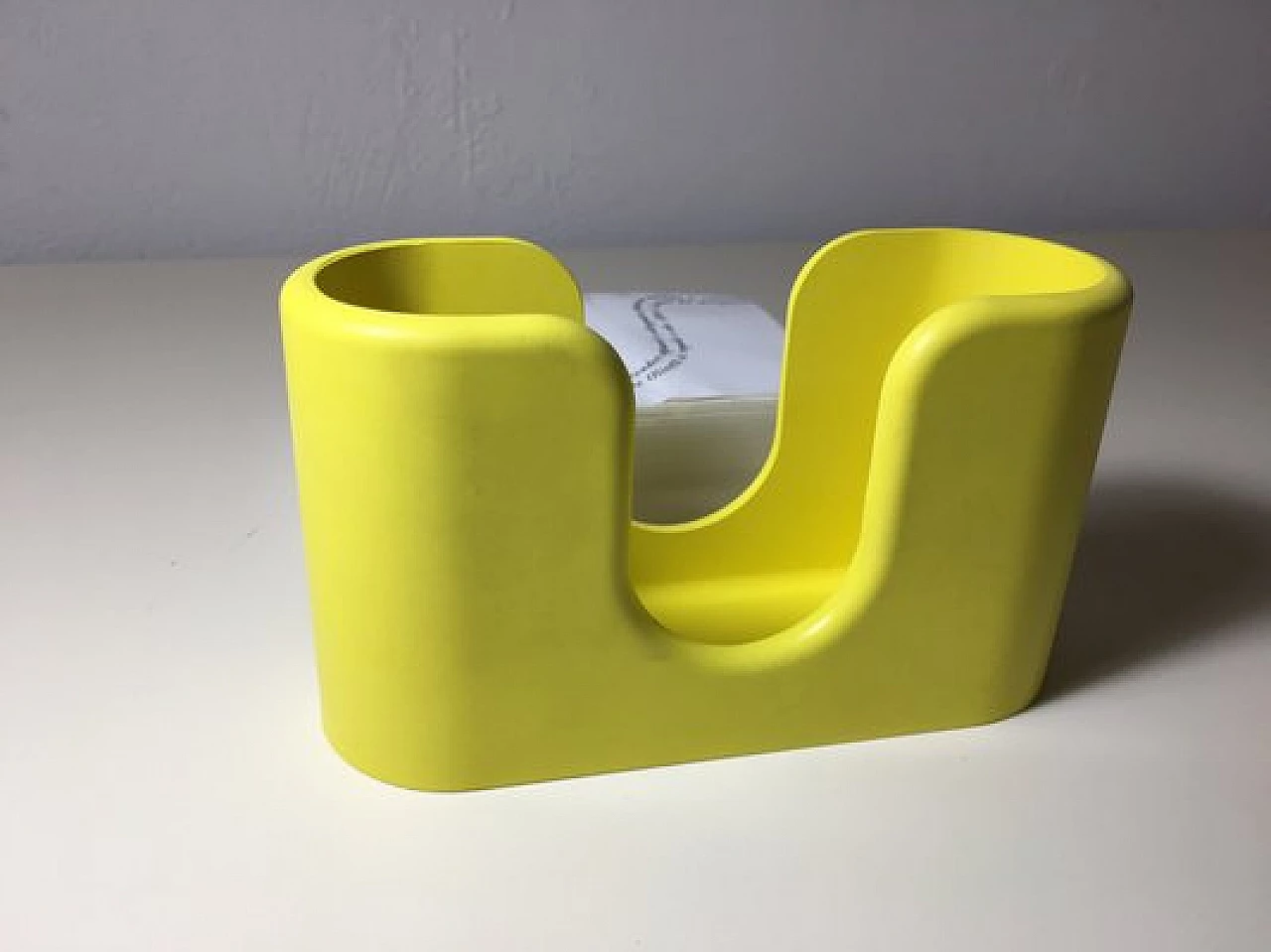 Yellow note holder by Albert Leclerc for Olivetti, 1960s 6