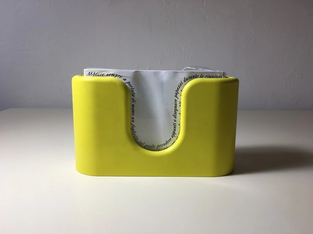 Yellow note holder by Albert Leclerc for Olivetti, 1960s 11