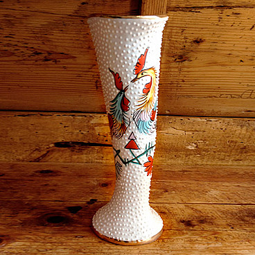 Vaso in ceramica dipinta di Serafino Volpi Deruta, anni '40