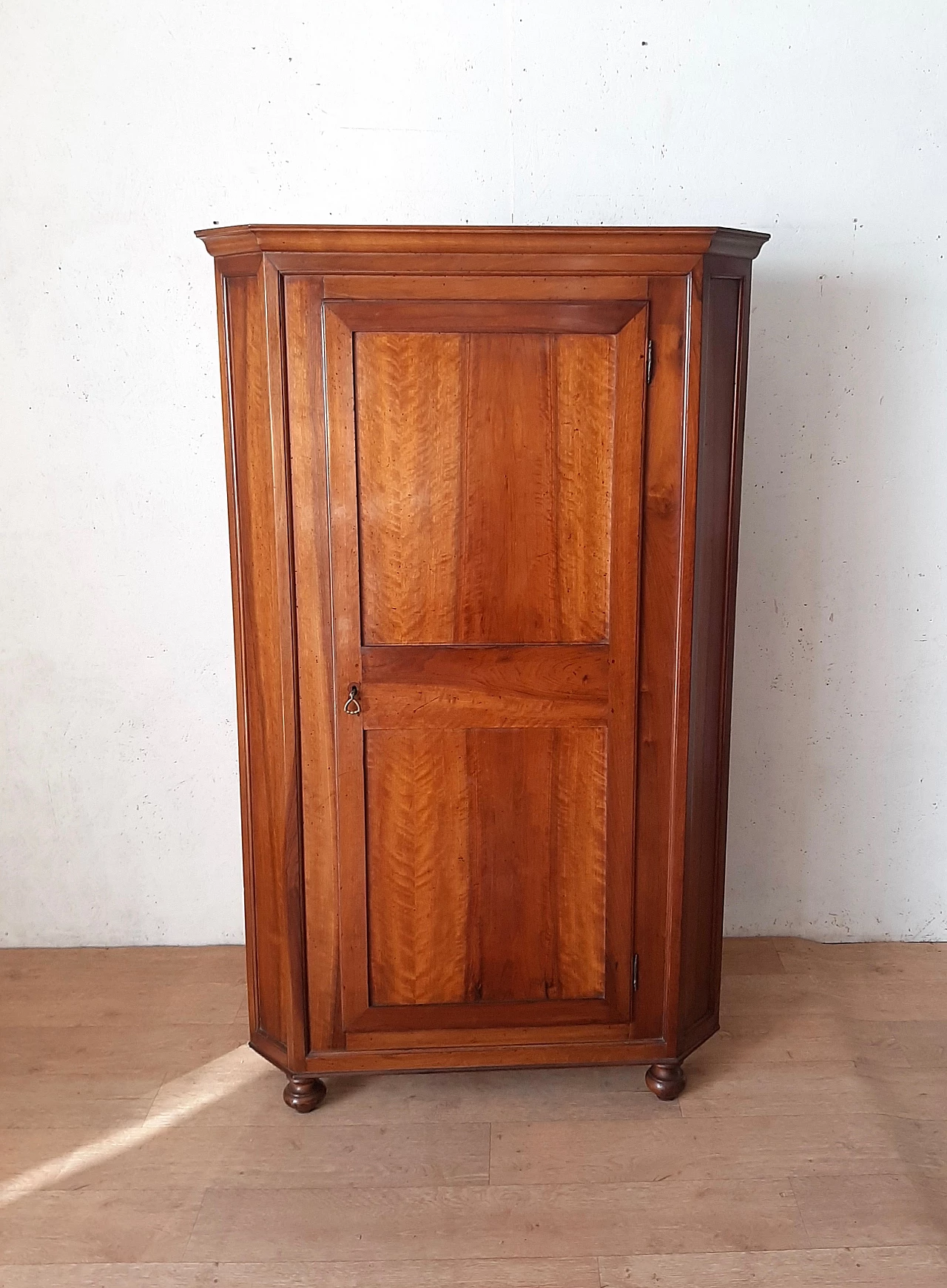 Louis Philippe solid walnut corner cabinet, late 19th century 1