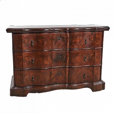 Moved wooden chest of drawers, 17th century