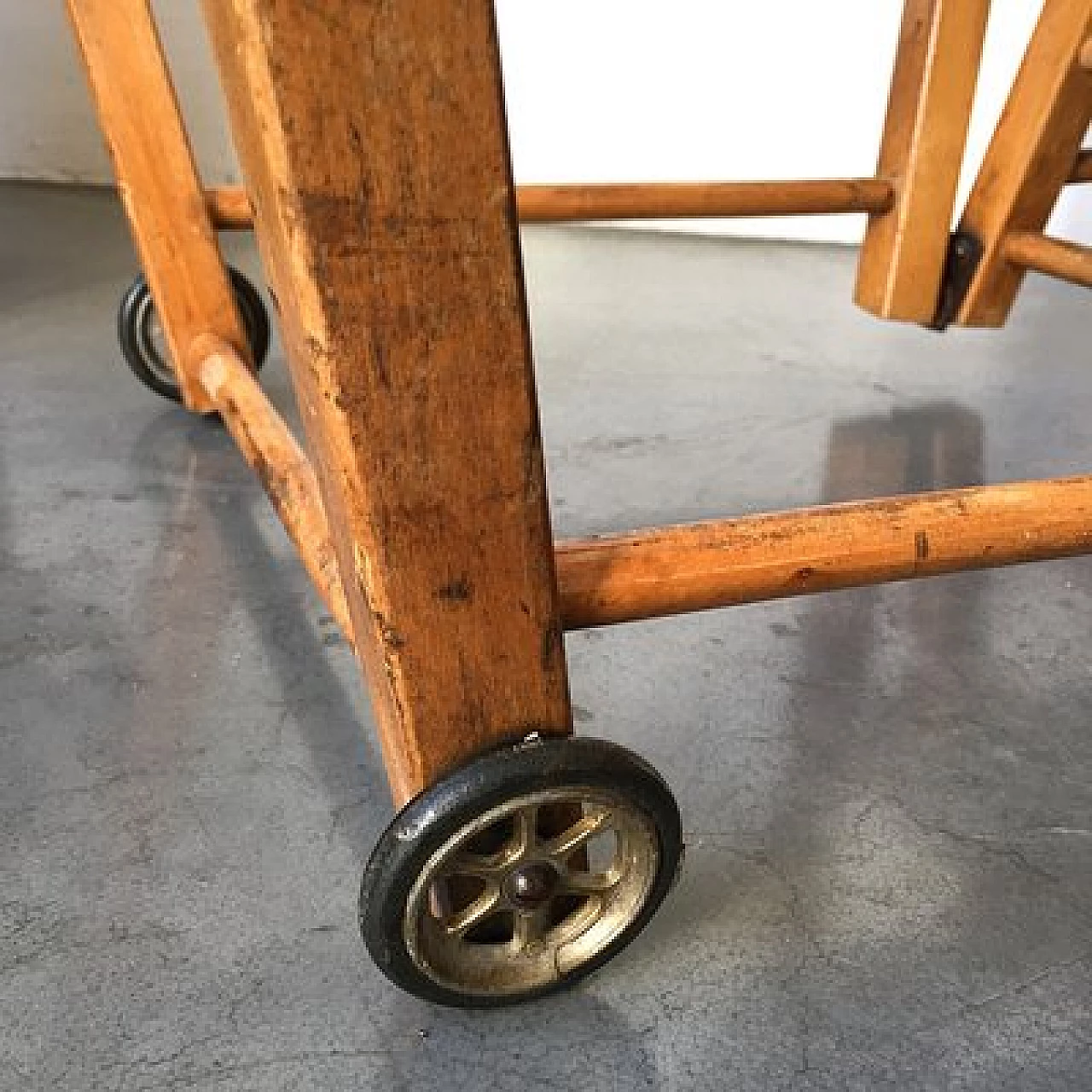 Wooden child's high chair, 1960s 14