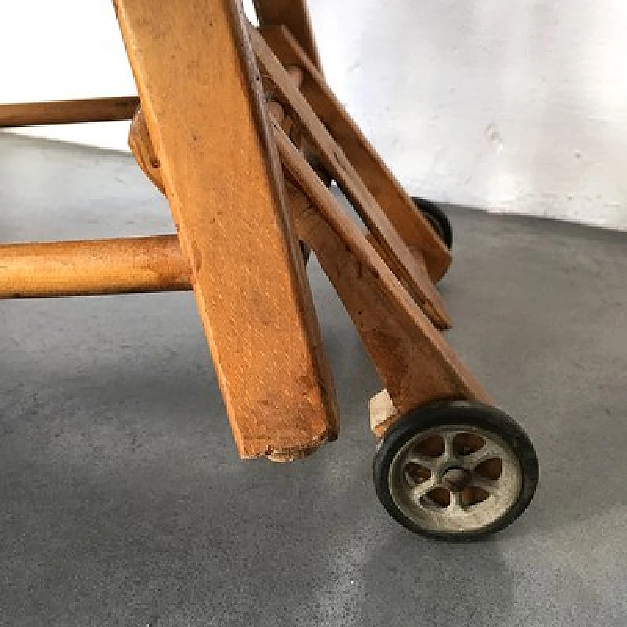 Wooden child's high chair, 1960s 15