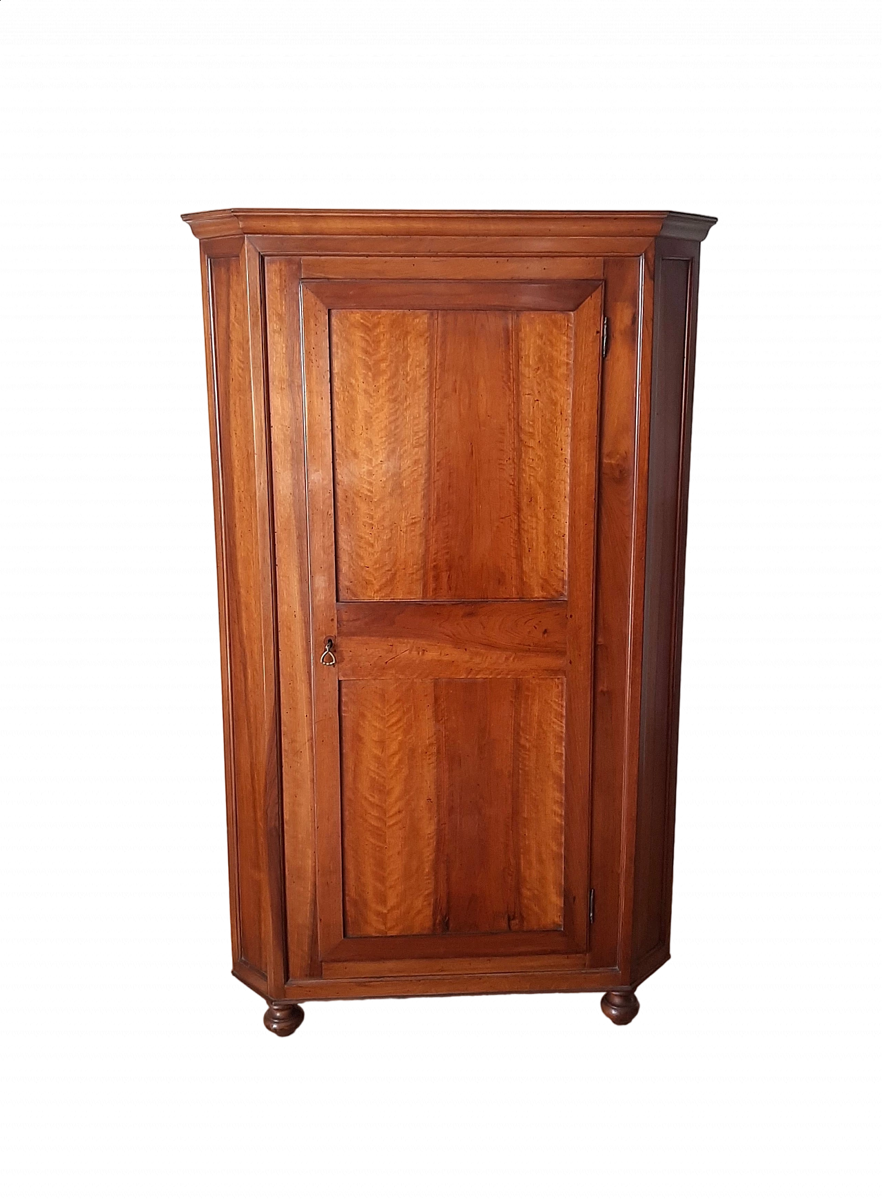 Louis Philippe solid walnut corner cabinet, late 19th century 10