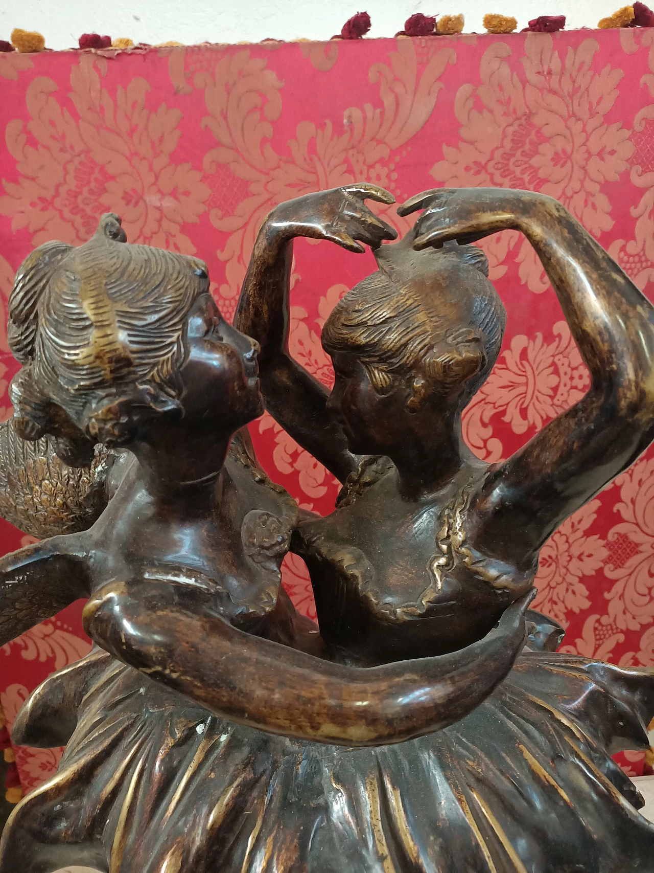 Bronze sculpture of dancers, early 20th century 1