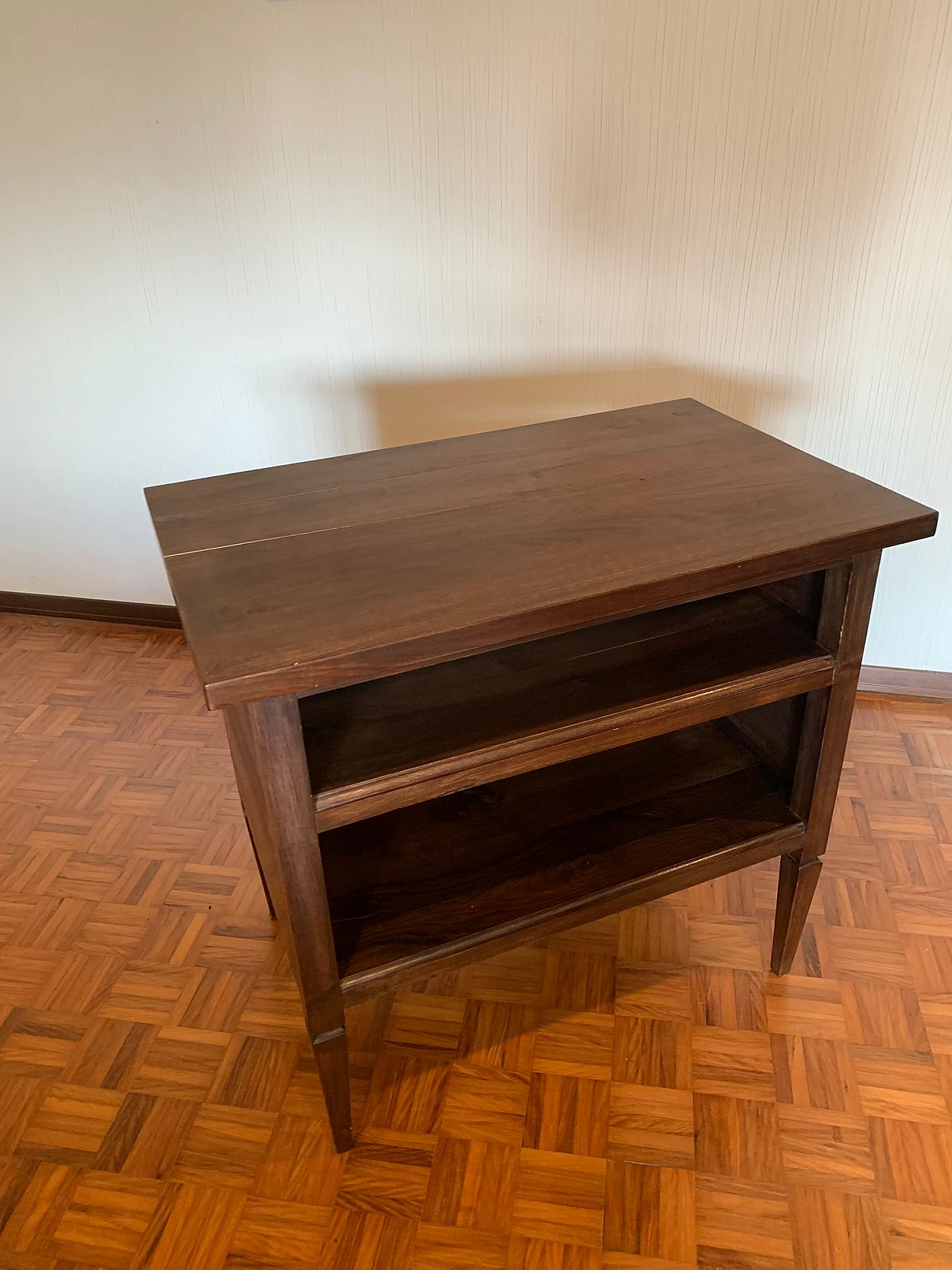 Solid wood TV stand table, 1950s 2