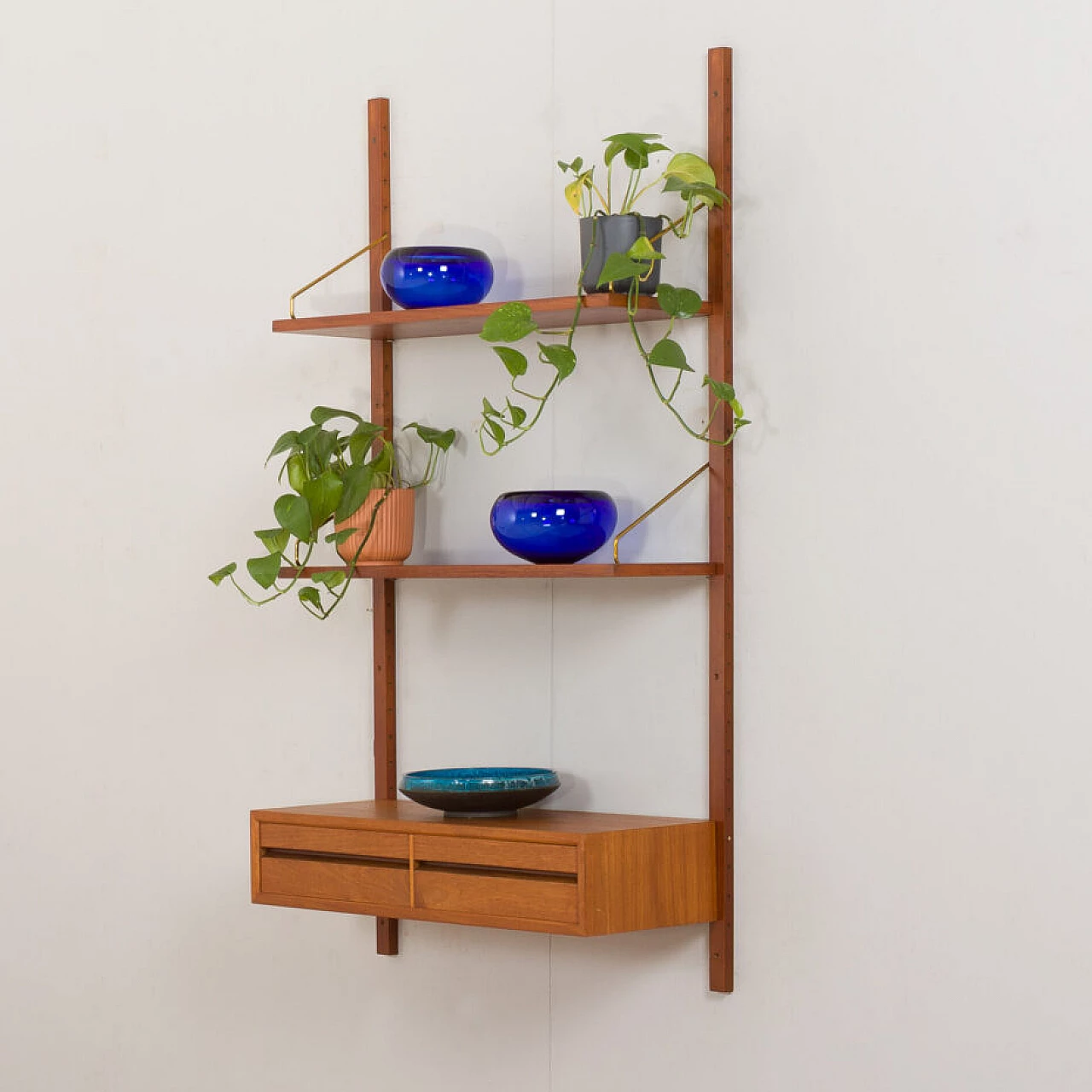 Teak entrance bookcase by Poul Cadovious, 1960s 2