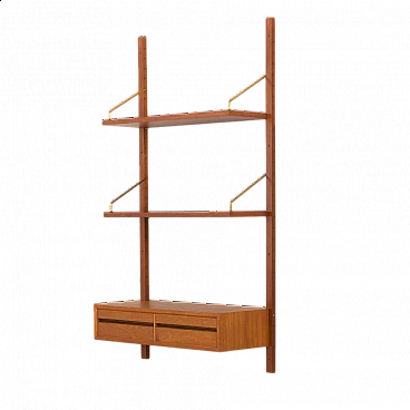 Teak entrance bookcase by Poul Cadovious, 1960s